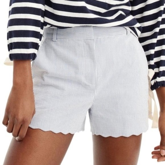 anne klein scalloped shorts